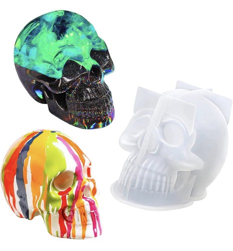 Large skull mould - silicone, for