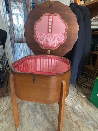 Vintage sewing box wood - ,