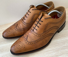 Loake for Next Wingtip Oxford Brown Leather Formal Brogues Shoes - Size 10 UK