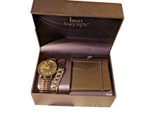 Mens Luxury Gift Set Watch Wallet Valentine Birthday UK