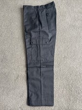 Black Ex Police Cargo Trousers Size 32” Waist 33” Leg New In Packet
