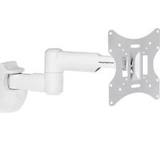 ProperAV Swing Arm Tilt & Swivel 23 - 43" up to 30kg TV Bracket - White