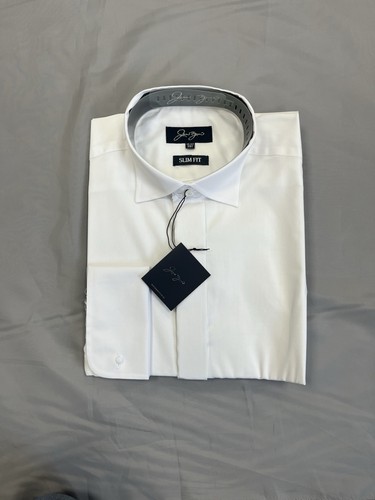 White jean wing collar shirt - white,