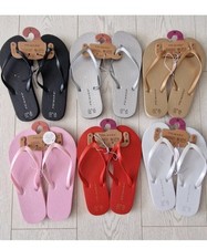 PRIMARK STRAPPY TOE POST SANDALS FLATS SLIP ONS with FOAM BNWT