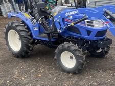 Iseki Compact Tractor 3267 Blue With Loader And Grab Bucket