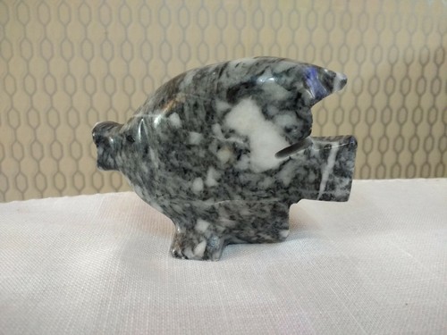 Small stone fish figurine - small,