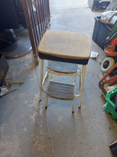 Vintage kitchen step stool - step,