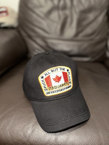 Dsquared2 black baseball cap - black,