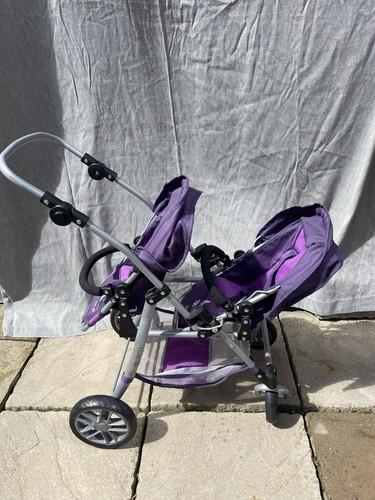 Children double dolls pram - double,