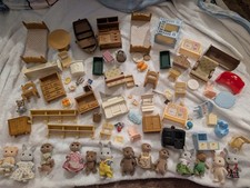Sylvanian Families Figures And Furniture Bundle
