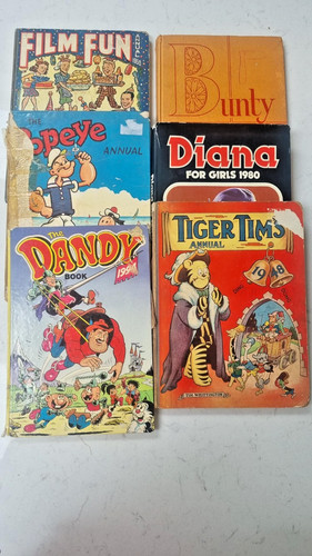 Vintage british comic annuals - vintage,