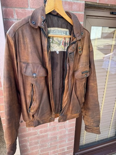 Men leather motorcycle - leather,