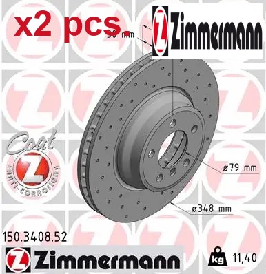Pcs front brake disc - disc, set
