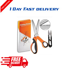Pinkut Pinking Shears for Fabric Cutting with Soft Rubber Handles & Medium