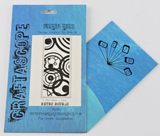 Craftascope Set of 2 Media Dies - Retro Rounds & Banner - Lot 4450