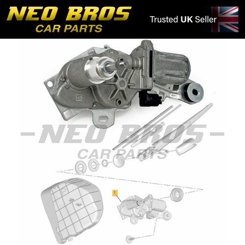 Rear wiper motor peugeot - rear,