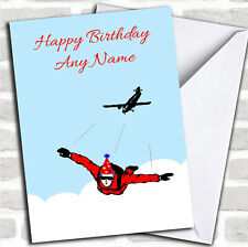 Skydiving Birthday Customised Card
