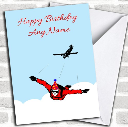 Skydiving birthday customised - skydiving,
