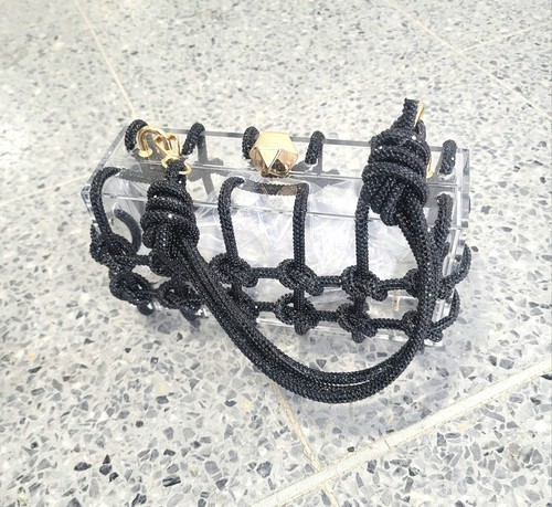 Transparent knot rope - transparent,