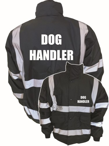 Dog handler black - black, bomber