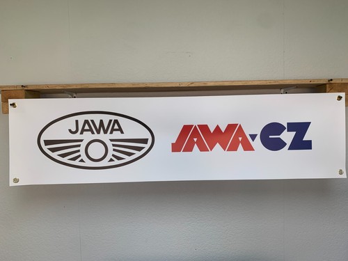 Jawa motorcycle banner - cz,