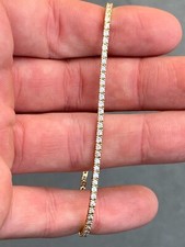 18ct gold diamond 1.90ct tennis bracelet 8.2 grams