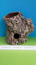 Cork bark tube hide 27cm - cork,