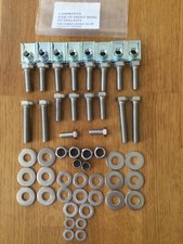 LAND ROVER SERIES 2 2A 3 STAINLESS STEEL PAIR FRONT WING NUT & BOLT FIXING KIT