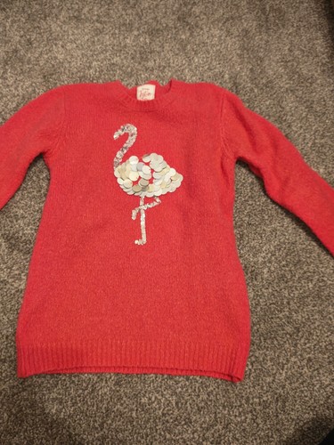 Pink flamingo jumper aged - flamingo, 9-10