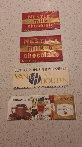 Vintage chocolate bar wrappers - vintage,