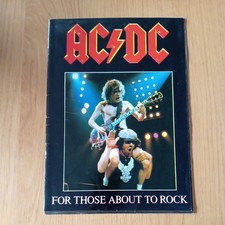 AC/DC for Those About to Rock 1982 Tour Programme Rock Music 