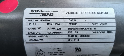 Motor 5hp ex treadmill - motor, 2.5hp