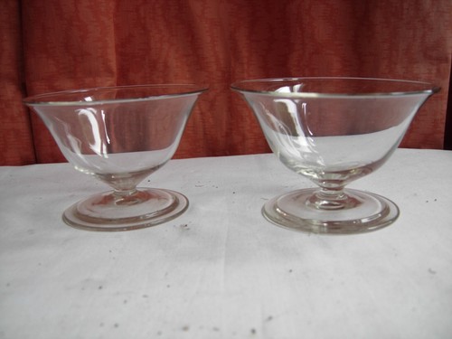 Two antique glass - , sundae