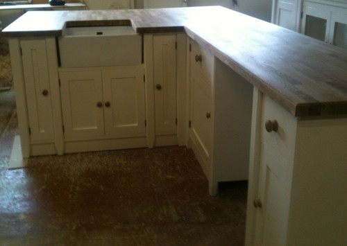 Painted free standing kitchen - painted,