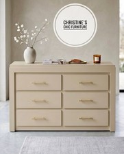 Painted Beige Large Double