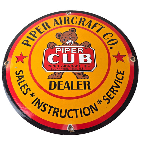 Vintage piper cub aircraft - vintage,