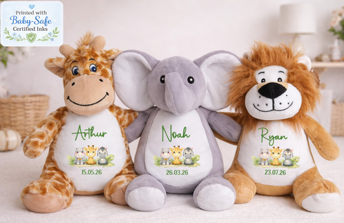 Personalised teddy bear - bear, baby