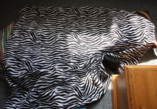 Zebra print throw - , blanket