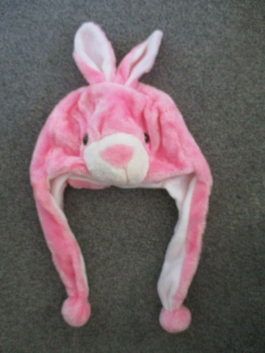 Faux fur pink rabbit - faux,