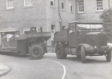 UNUSED MOTORCARDS POSTCARD - SCAMMEL PRIME MOVER & TRAILER (E.W.RUDD LTD)