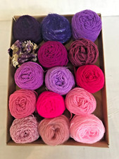 Pinks & Purples Yarn Wool