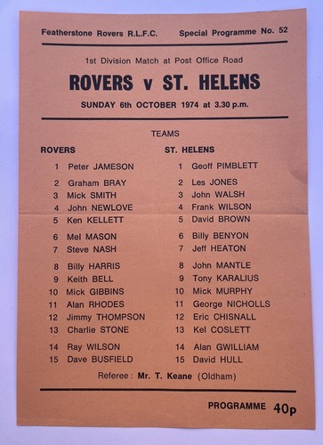 Featherstone rovers st - featherstone,
