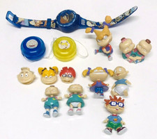 Rugrats Toys Job Lot Figures Clips Pencil Toppers Yoyo Watch Viacom 1998-2000