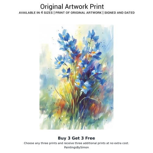 Blue iris wildflowers - iris, |