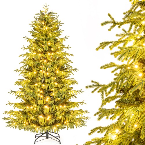 Pre lit hinged xmas - hinged, tree