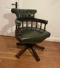 Green Leather Swivel