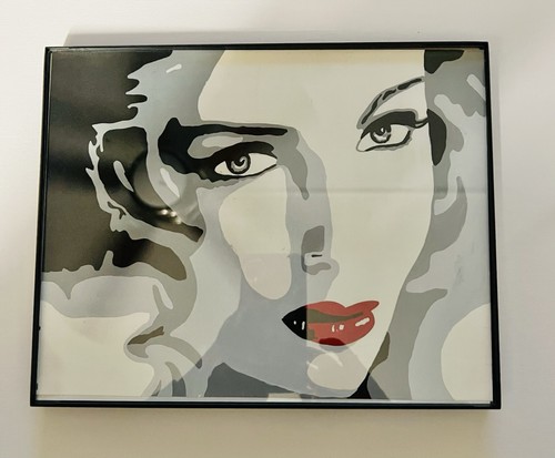 Modern art painting lady - modern,