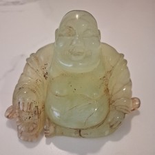 Carved Green Jade Laughing