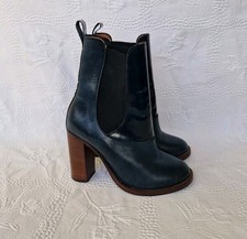 Whistles Womens Navy Leather