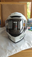 White Suomi Ducati  Helmet  With Pin lock Medium 57/58cm BNIB Reduced.....
